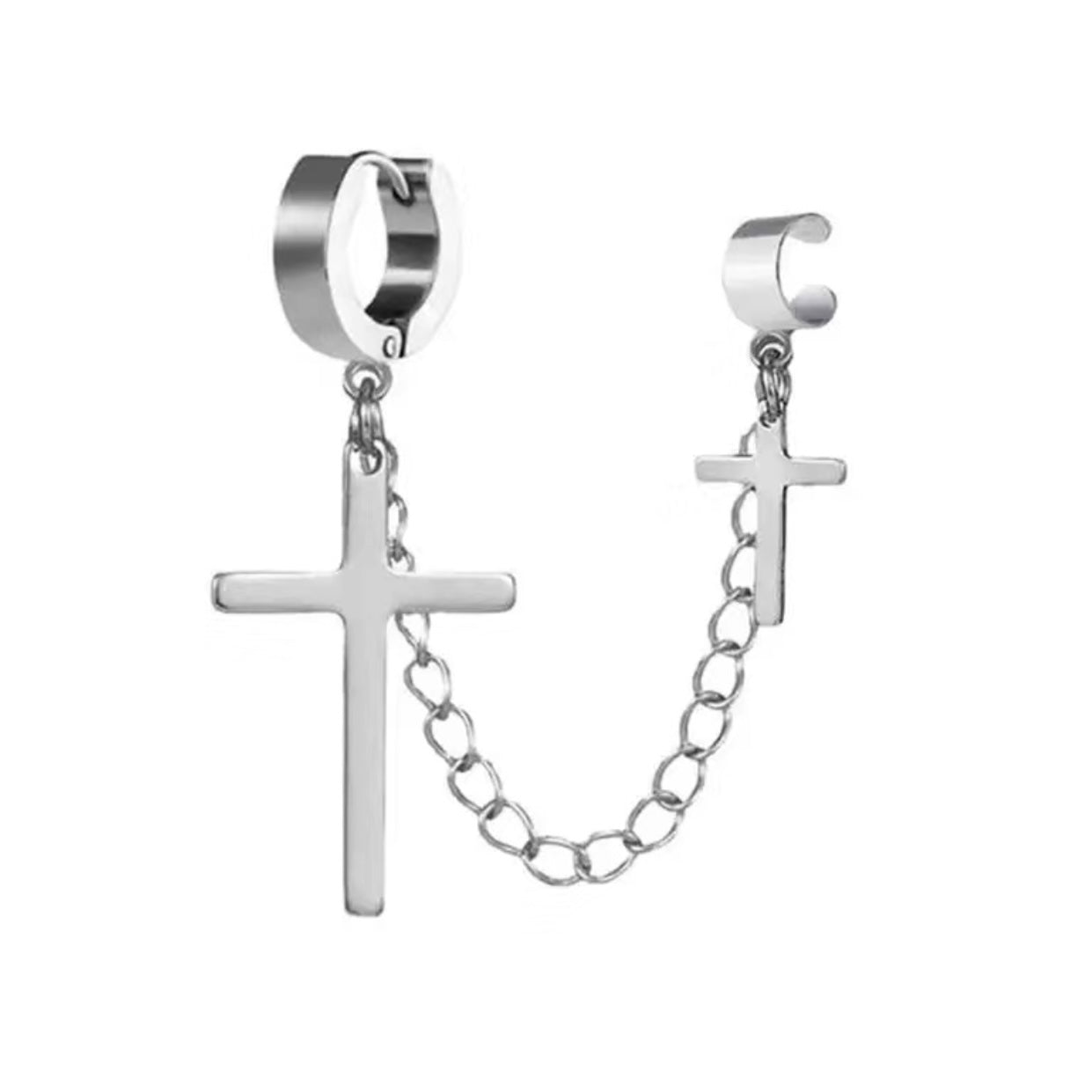 Shop Mens Ancient Egyptian Ankh Cross Dangle Earring Sterling Silver –  Aurora Tears